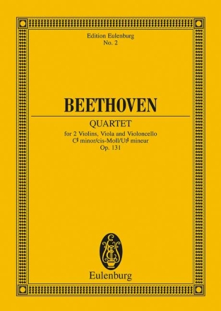 Streichquartett cis-Moll op.131 f�r Streichquartett Studienpartitur