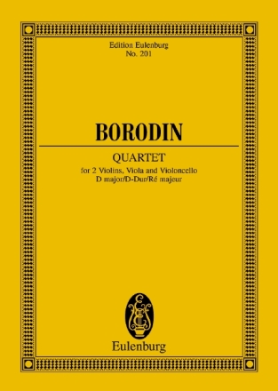 Streichquartett D-Dur Nr.2 f�r Streichquartett Studienpartitur