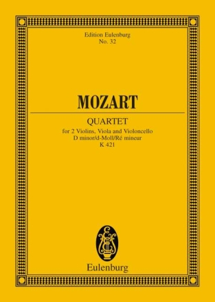 Streichquartett d-Moll KV421 f�r Streichquartett Studienpartitur