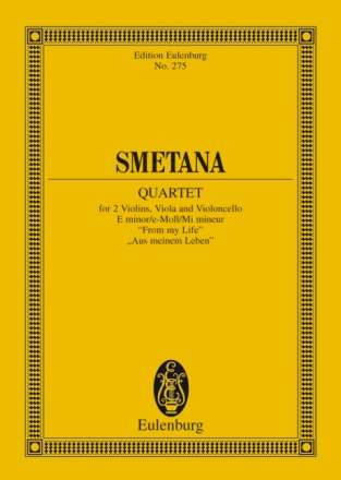 Streichquartett e-Moll f�r 2 Violinen, Viola und Violoncello Studienpartitur