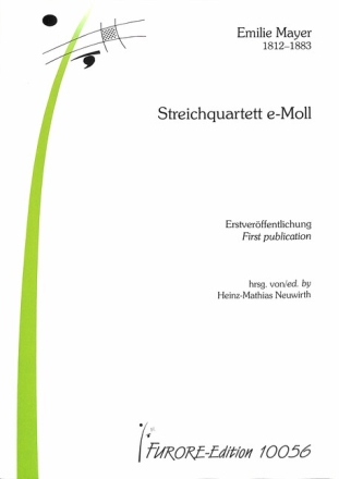 Streichquartett e-Moll f�r 4 Streicher Partitur und Stimmen