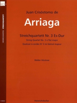 Streichquartett Es-Dur Nr.3 f�r Streichquartett Stimmen