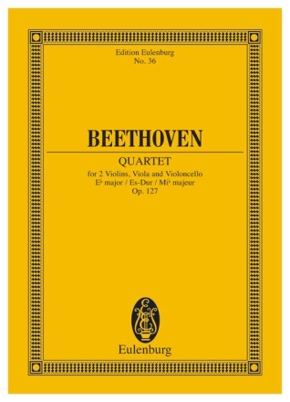 Streichquartett Es-Dur op.127 f�r Streichquartett Studienpartitur