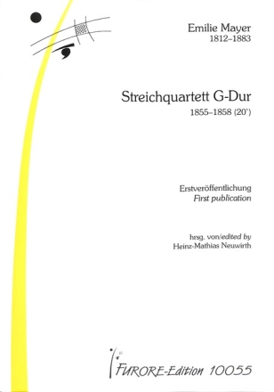 STREICHQUARTETT G-DUR f�r 4 Streicher Partitur und Stimmen