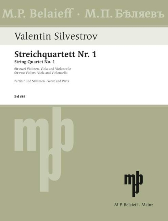 Streichquartett Nr.1 f�r 2 Violinen, Viola und Violoncello Partitur und Stimmen