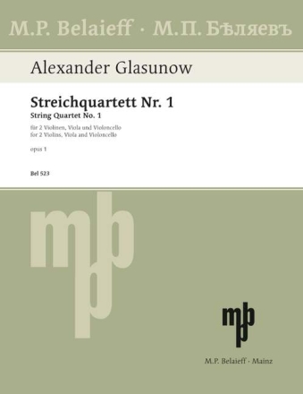 Streichquartett Nr.1 op.1 f�r Streichquartett Stimmen