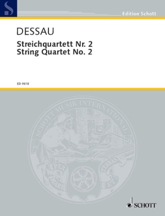 Streichquartett Nr. 2 f�r Streichquartett Partitur und Stimmen