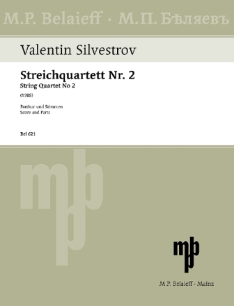 Streichquartett nr.2 f�r Streichquartett Partitur und Stimmen