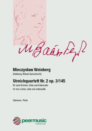 Streichquartett Nr.2 op.3/145 f�r 2 Violinen, Viola und Violoncello Stimmen