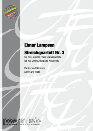 STREICHQUARTETT NR.3 f�r 2 Violinen, Viola und Violoncello Partitur und Stimmen