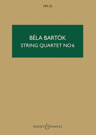 Streichquartett Nr. 6 HPS 25 f�r Streichquartett Studienpartitur