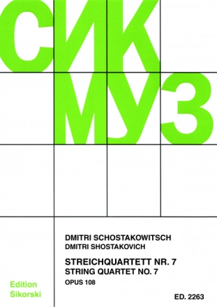 Streichquartett Nr.7 op.108 Stimmen