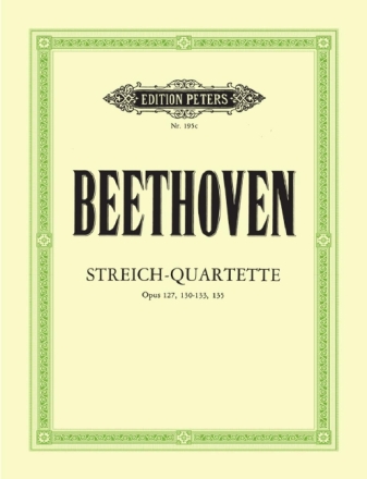 Streichquartette Band 3 f�r Streichquartett Stimmen