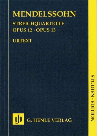 Streichquartette op.12 und op.13  Studienpartitur