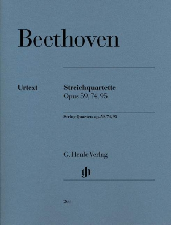 Streichquartette op.59, 74, 95  Stimmen