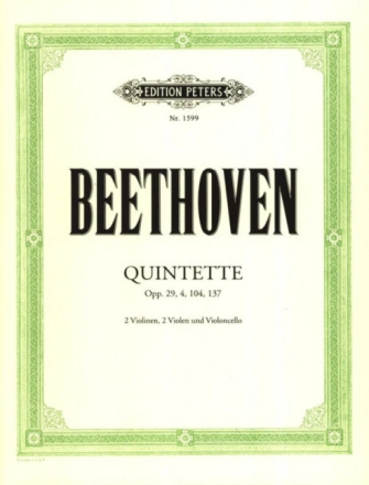 Streichquintette op.4, op.29, op.104 und op.137 f�r Streichquintett Stimmen