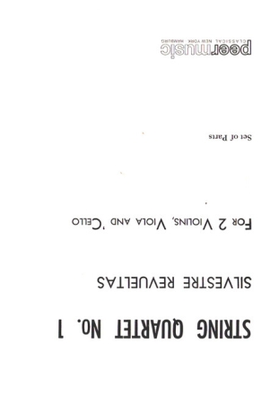 String Quartet no.1 for 2 violins, viola and violoncello parts
