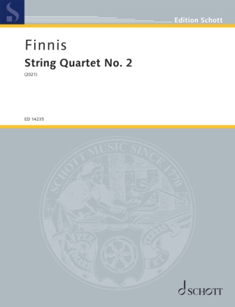 String Quartet No. 2 (2021) f�r Streichquartett Partitur und Stimmen