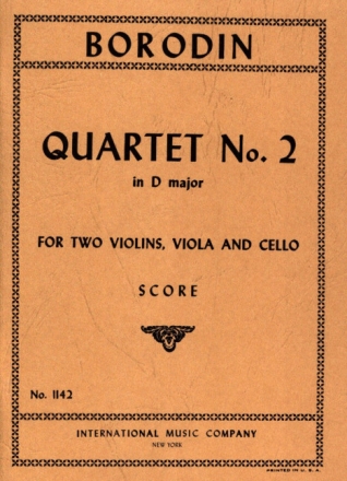 String Quartet No.2 D major 2 Geigen, Bratsche und Violoncello Studienpartitur