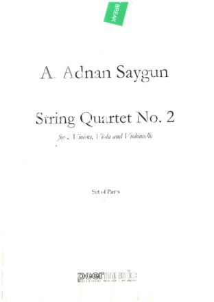 String Quartet No.2 op.35 for 2 violins, viola and violoncello parts
