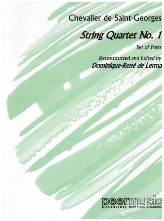 String Quartet op.1/1 for string quartet Set of parts