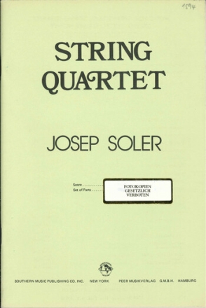 String quartet  score