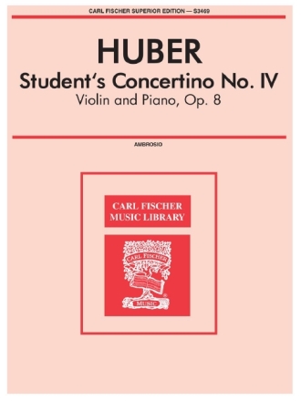 Student's concertino G major no.4 op.8 for violin and piano