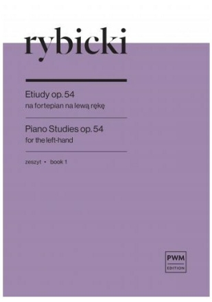 Studies for the Left Hand op.54 Vol.1 for piano
