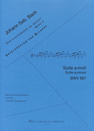 Suite a-Moll BWV997 f�r Gitarre