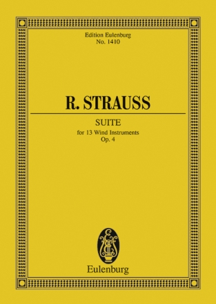 Suite B-Dur op.4 f�r 13 Bl�ser Studienpartitur