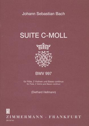 Suite c-Moll BWV997 f�r Fl�te, 2 Violinen und Bc, Stimmen