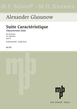 Suite caract�ristique op.9 f�r Orchester Studienpartitur