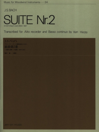 Suite d minor no.2 BWV1067 for alto recorder and bc