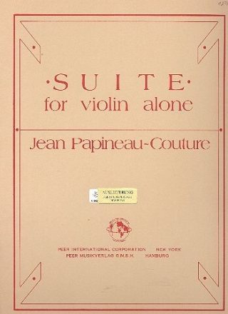 Suite for violin alone
