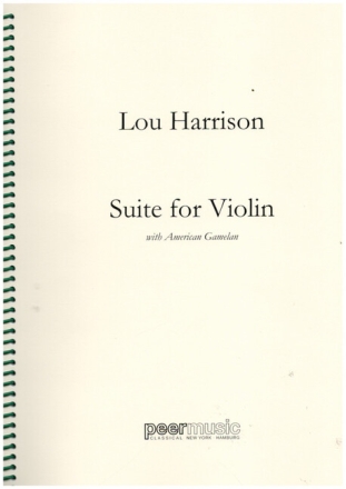 Suite for violin and american Gamelan Ensemble score
