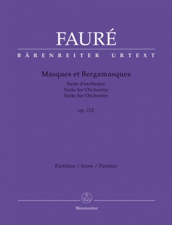 Suite Masques et Bergamasques op.112 f�r Orchester Partitur