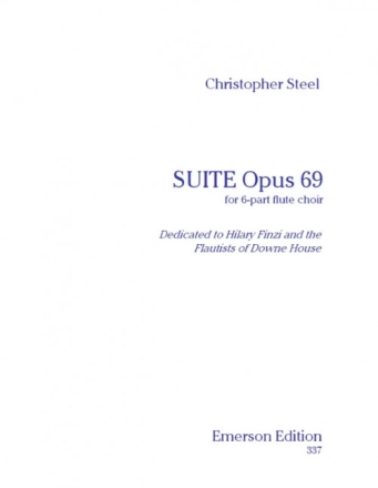 Suite op.69 for 6 flutes (ensemble) score and parts