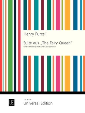 Suite the Fairy Queen f�r 4 Blockfl�ten und Cembalo Partitur