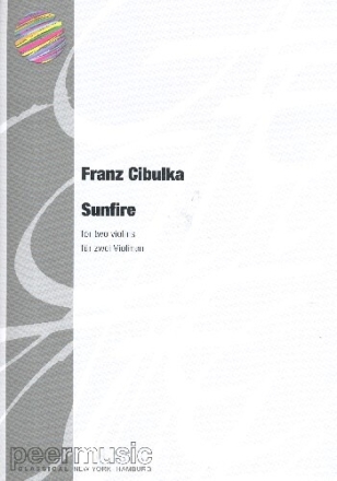 Sunfire f�r 2 Violinen Partitur und Stimmen