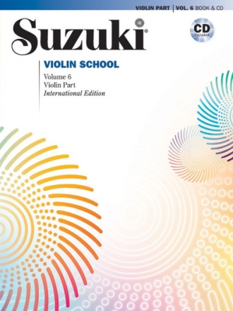 Suzuki Violin School Vol.6 (+CD) for violin violin part / International Edition (dt/fr/sp)