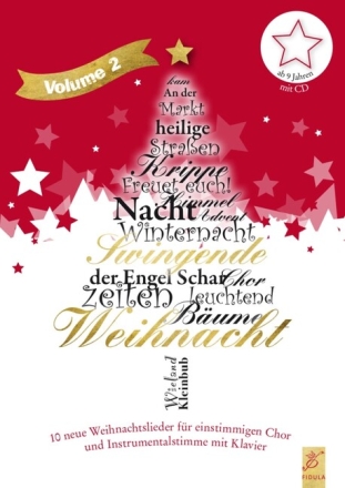 Swingende Weihnacht Band 2 (+CD) f�r 1-stg Chor, Instrumentalstimme mit Klavier Partitur