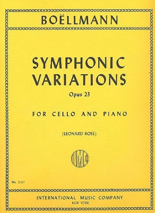 Symphonic Variations op.23 for cello and piano