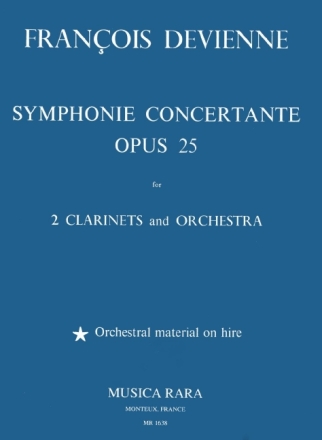 Symphonie Concertante op.25 f�r 2 Klarinetten und Orchester f�r 2 Klarinetten und Klavier
