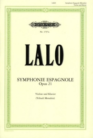 Symphonie espagnole op.21 f�r Violine und Orchester f�r Violine und Klavier