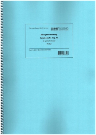 Symphonie Nr.3 op.45 f�r gro�es Orchester Partitur