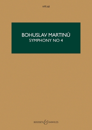 Symphonie Nr. 4 H 305 HPS 68 f�r Orchester Studienpartitur