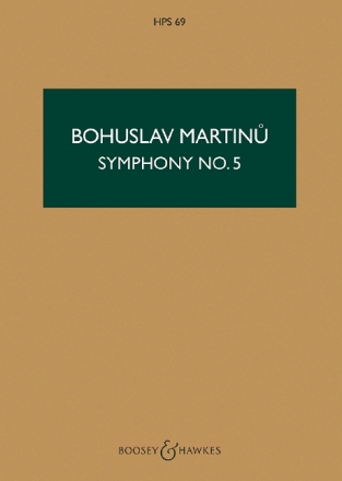 Symphonie Nr. 5 H 310 HPS 69 f�r Orchester Studienpartitur