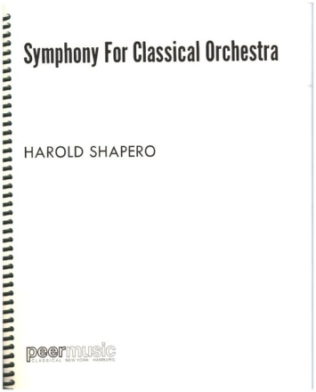 Symphony for classical orchestra score