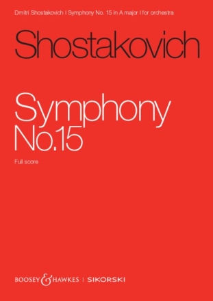 Symphony in A major No.15 op.141 for orchestra study score