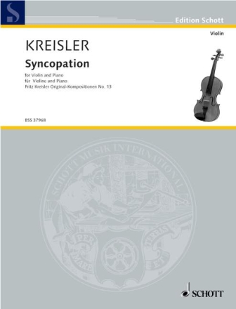 Syncopation Nr. 13 f�r Violine und Klavier
